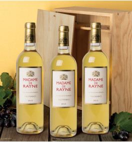 Caisse bois - 3 Sauternes AOC Madame de Rayne 2010