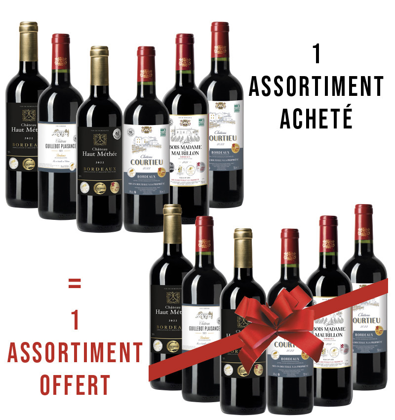 1 assortiment acheté + 1 offert